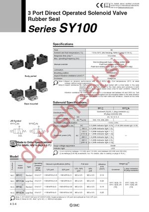 SY100-30-1A-6 datasheet  